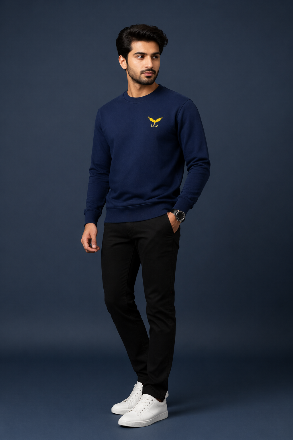 Premium Men’s Crewneck Sweatshirt – Soft Fleece, Winter Warm, Classic Fit
