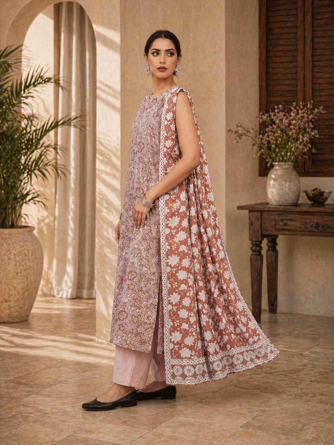 Maria B 3 Piece Printed Lawn Suit – Elegant Summer Collection
