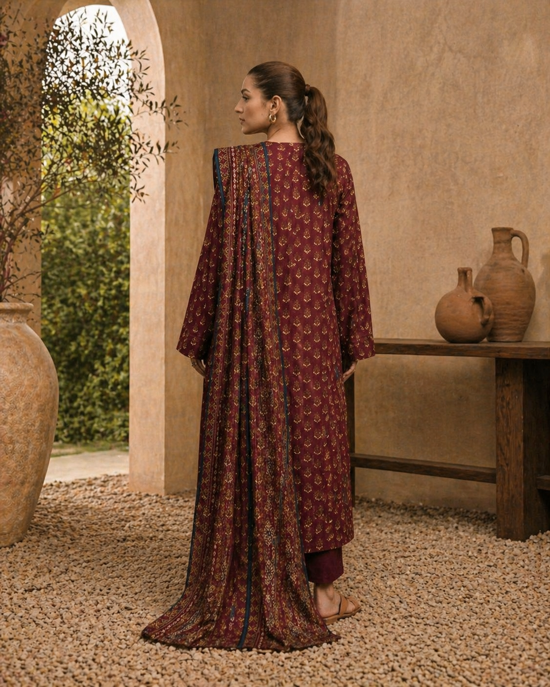Edenrobe Allure 3 Piece Lawn Suit – Printed Summer Collection
