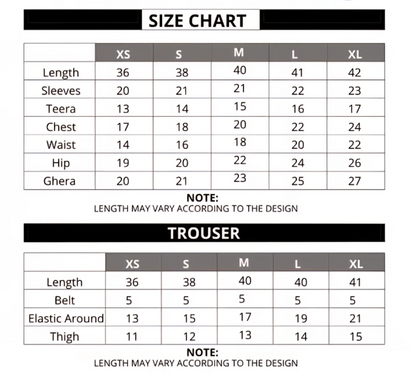 ivory Suit 5 Days Stitching 50% Advance Payment