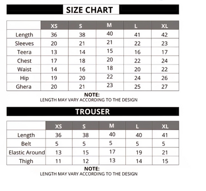 Anjuman Suit 5 Days Stitching 50% Advance Payment
