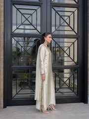 ivory Suit 5 Days Stitching 50% Advance Payment